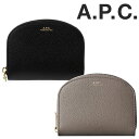 アー・ペー・セー ミニ財布 メンズ アーペーセー APC A.P.C. Demi-Lune コンパクト ウォレット PXBLH-F63219 HALF MOON 財布 二つ折り ウォレット カード パス 名刺 定期 小銭 入れ レザー ラウンド ファスナー ミニ財布 ブランド レディース メンズ【送料無料】【楽天海外通販】【正規品】