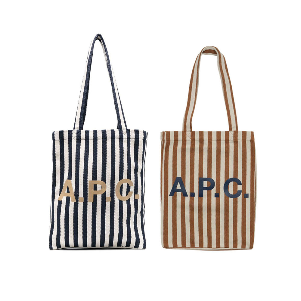 A.P.C アーペーセー APC Lou ストライプ トートバッグ COGFF-M61442 エコバッグ キャンバス【送料無料】【楽天海外通販】【正規品】