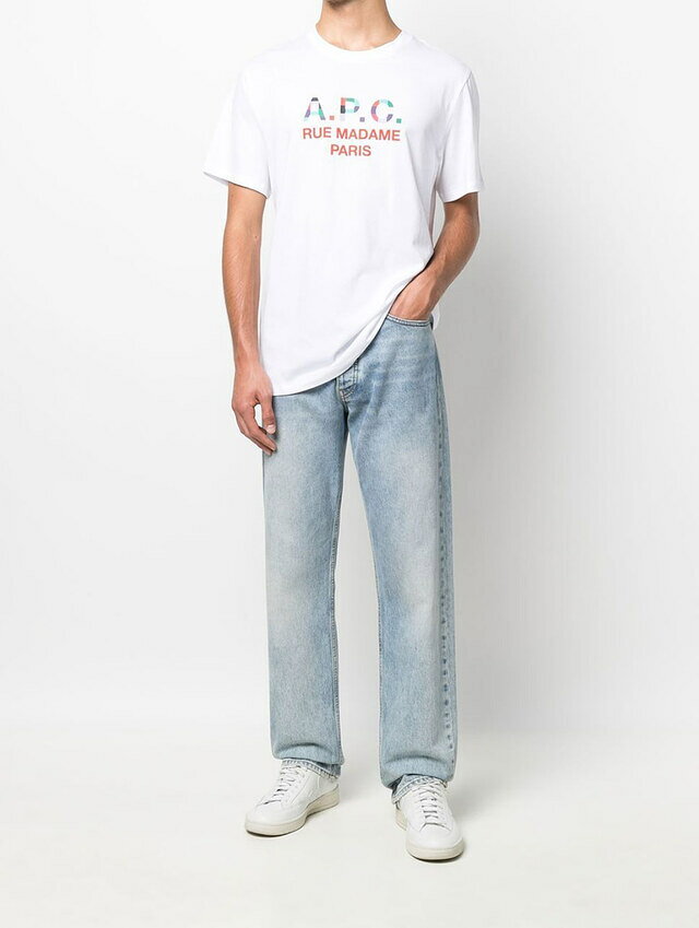 A.P.C | アーペーセー APC Tao Homme Tシャツ ブラン ホワイト COEZE-H26178 コットン100% メンズ レディース レギュラーフィット【送料無料】【楽天海外通販】【正規品】 — vista 3