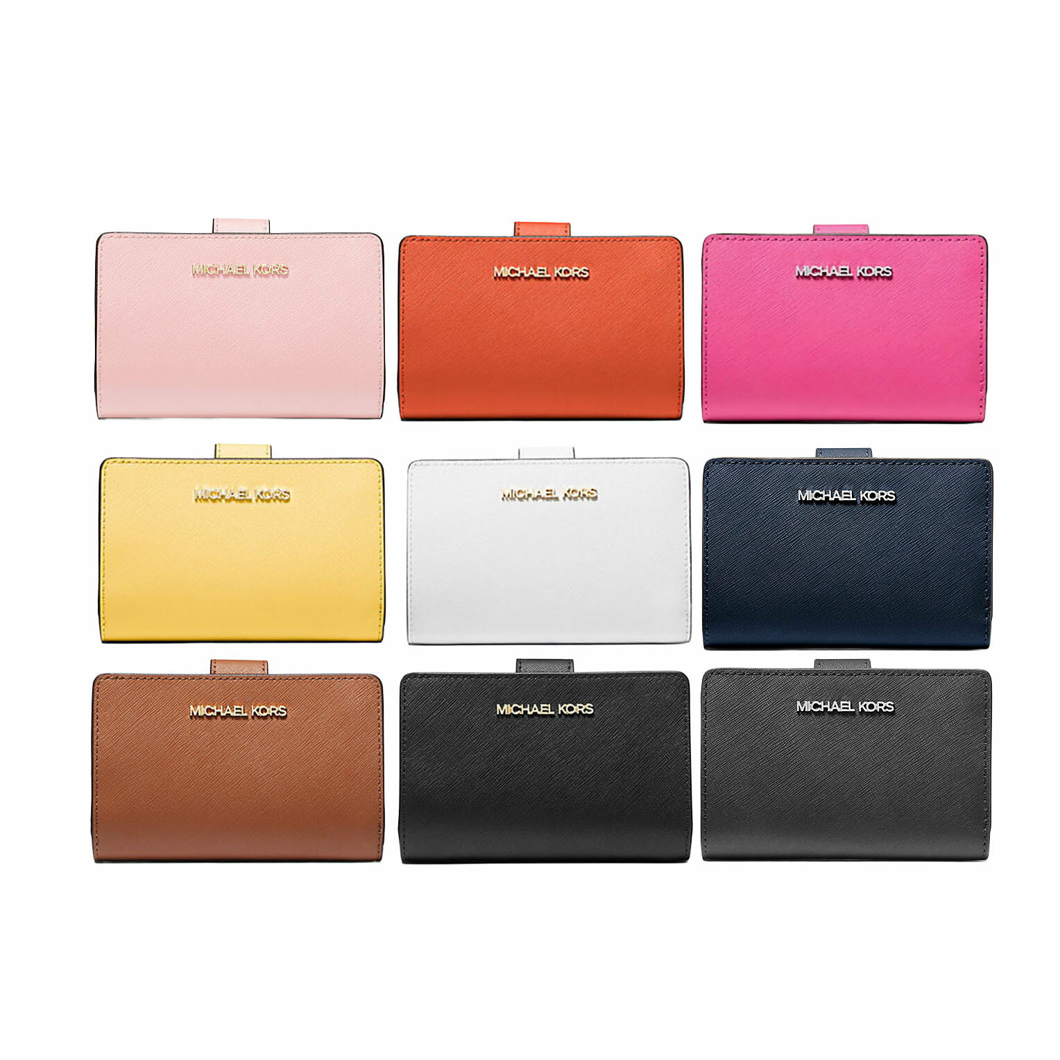 MICHAEL KORS｜マイケルコース JET SET TRAVEL 折りたたみ財布 35R4STVF6L 35F7GTVF2L レディース シンプル スリム 本革 ギフト【アウトレット】【送料無料】【楽天海外通販】