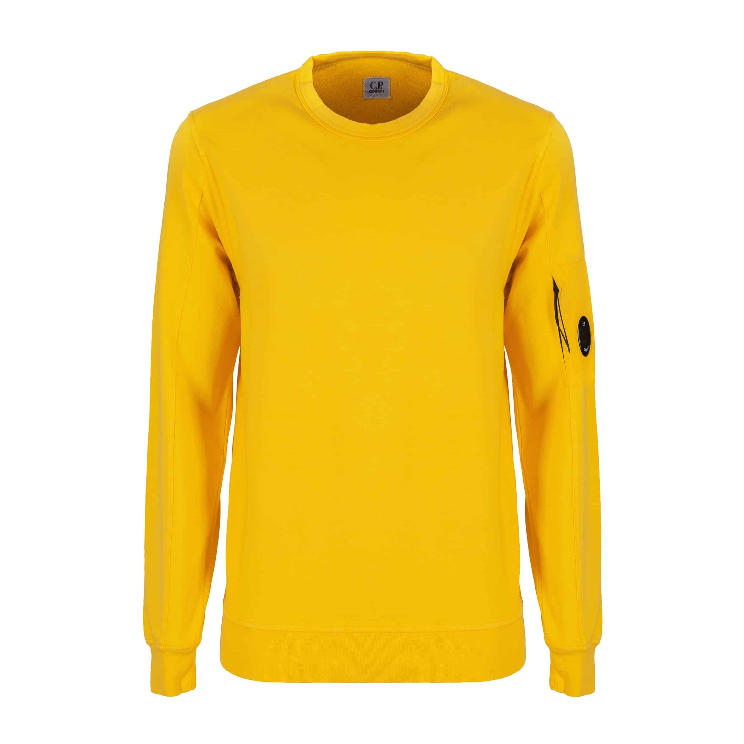 乐天商城 - C.P.COMPANY｜シーピーカンパニー 09CMSS001A002246G 231GOLDEN YELLOW SWEATSHIRTS メンズファッション イケメン 【送料無料】【楽天海外通販】【正規品】