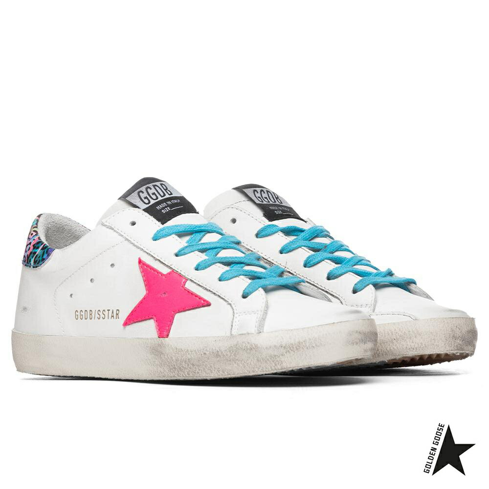 Rakuten - GOLDEN GOOSE｜ゴールデングース WOMEN'S SUPER STAR レディース スニーカースーパースター (MILK/FUCHSIA FLUORESCENT) GWF00101.F000226.80249 運動靴 本革 イタリア製【送料無料】【楽天海外通販】【正規品】