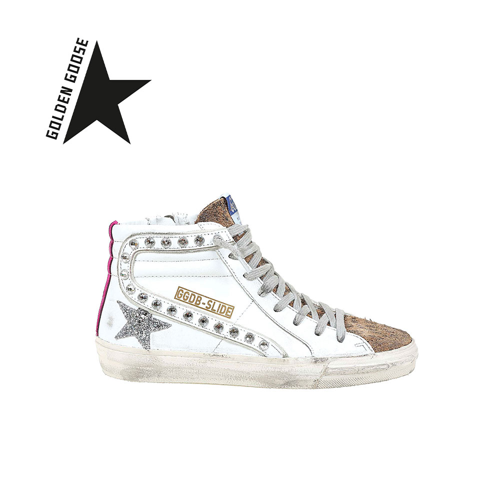 Rakuten - GOLDEN GOOSE｜ゴールデングース WOMEN'S WOMEN'S SLIDE HIGH TOP SNEAKERS GWF00115.F001956.10751? イタリア製【送料無料】【楽天海外通販】【正規品】