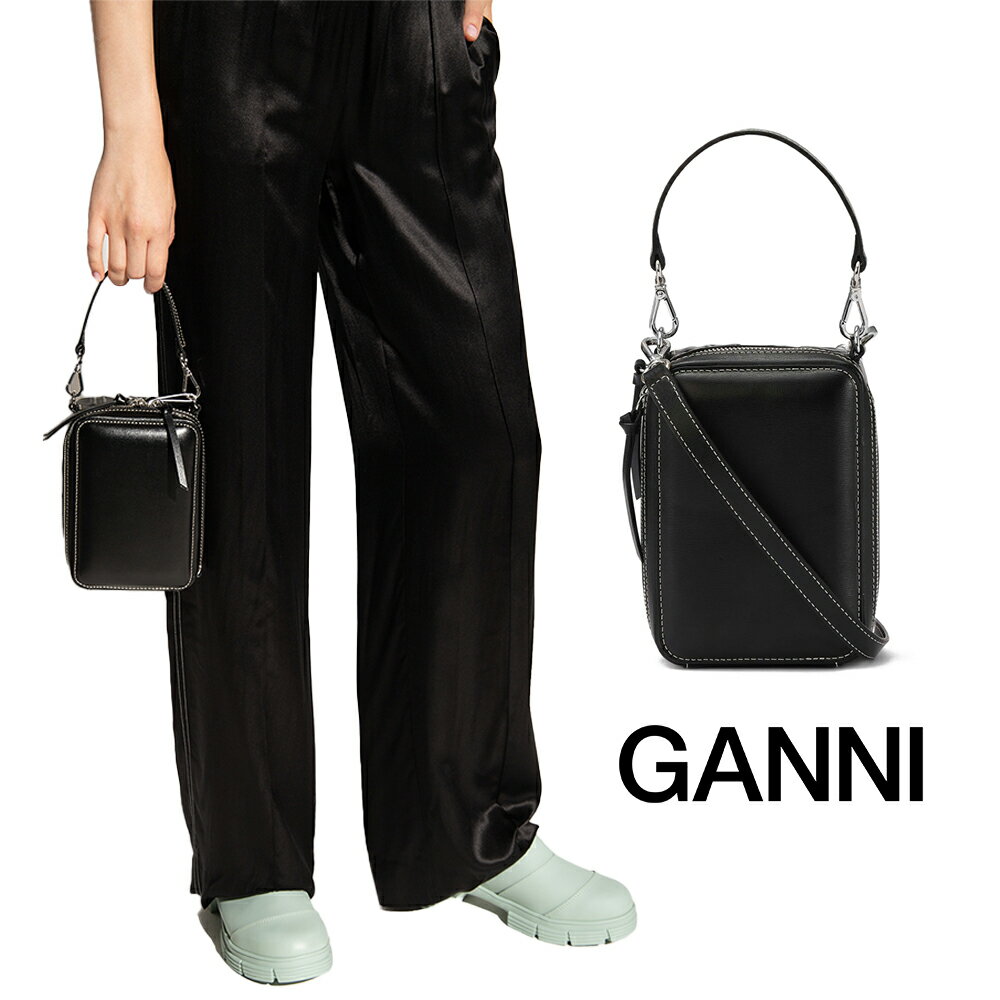 GANNI｜ガニー バナーカメラバッグ A4484 トートバック ショルダーバッグ banner camera bag 肩掛け 新商品 【送料無料】【関税なし】【楽天海外通販】【正規品】