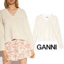 GANNI|ガニーv-neck pullover オーバーサイズ フィット ニット K1760 新商品 レディース 【送料無料】【関税なし】【楽天海外通販】【正...