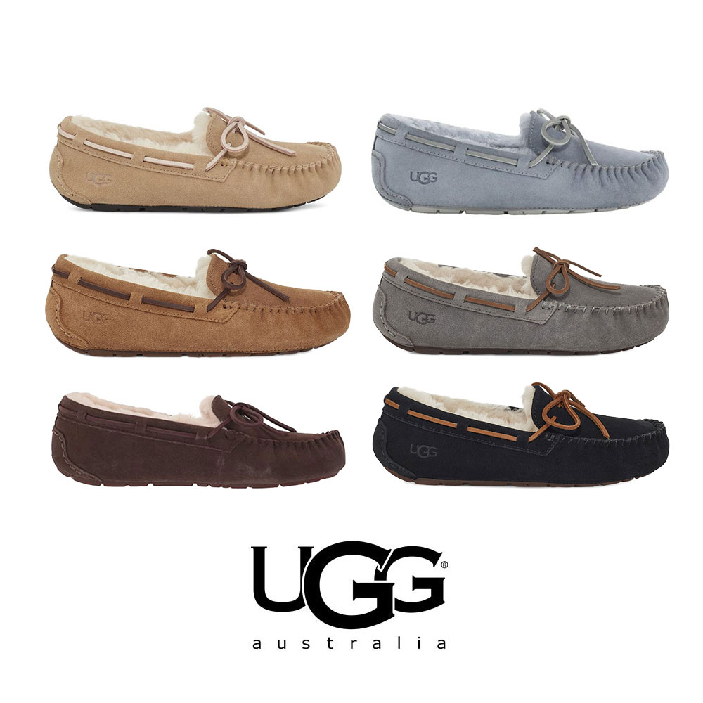 アグ ローファー レディース UGG｜アグ レディース ダコタ ムートン モカシン 1107949 Dakota スエード スリッポン ローファー 冬 防寒 暖かい スリッポン 靴 誕生日プレゼント フラットシューズ ギフト【送料無料】【関税なし】【楽天海外通販】【正規品】