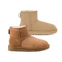 UGG|アグ レディース CLASSIC MINI II 1016222 ミニ丈 ムートン ブーツ CHESTNUT アンクルブーツ 冬 防寒 暖かい ふわふわ...
