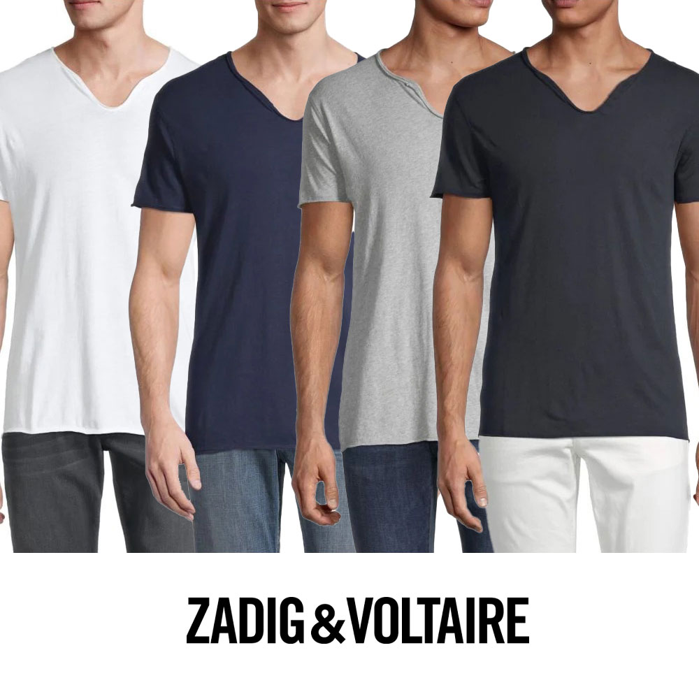 ZADIG & VOLTAIRE｜ザディグ エ ヴォルテール MONAS メンズ 半袖Tシャツ SETS7409H メンズファッション