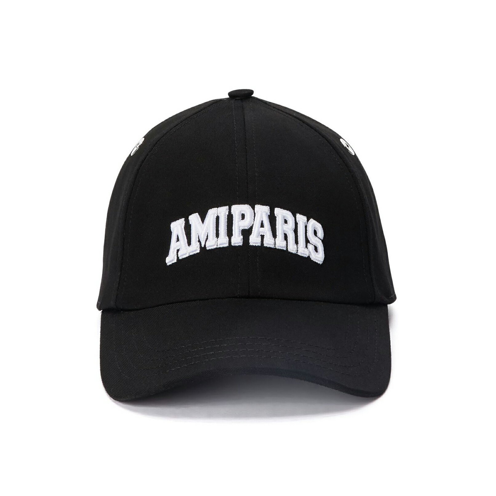 AMI PARIS｜アミパリス NEW AMI UNIVERSITY ロゴ キャップ UCP206.CO0020 BLACK UNISEX CAP