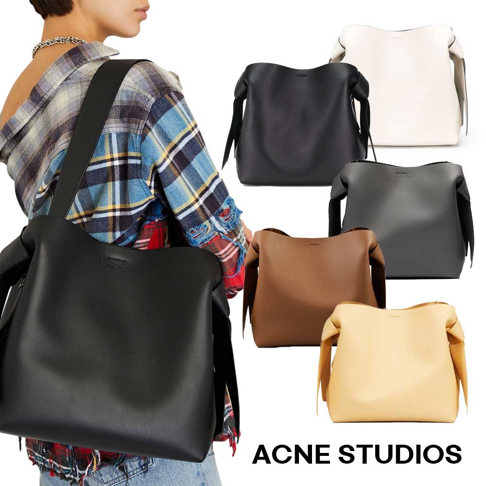 ACNE STUDIOS｜アクネストゥディオズ ショルダー バッグ MUSUBI MIDI SS22 ミディアム レザー バッグ 