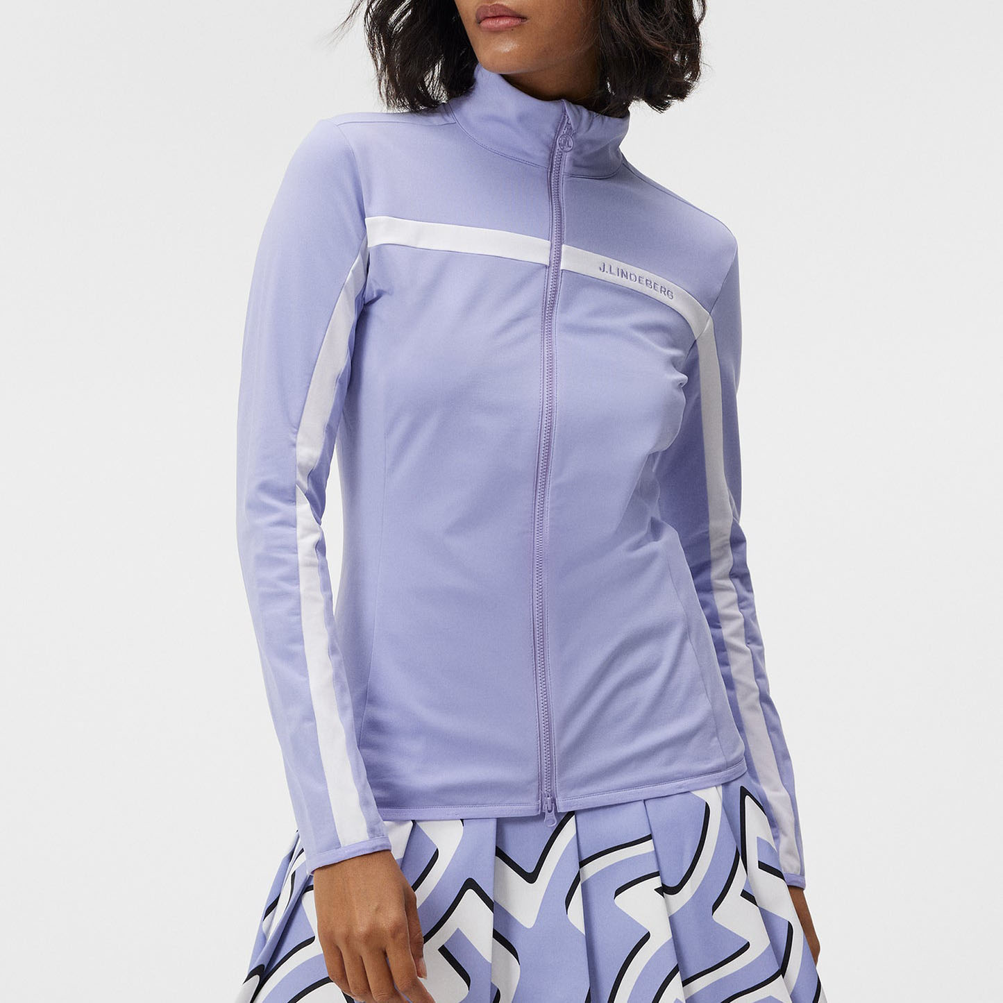 J.LINDEBERG｜ジェイリンドバーグ レディース ゴルフ SEASONAL JANICE MID LAYER ジップアップ ジャケット アウター AWJS08990 レディースファッション　フィットネス 【送料無料】【関税なし】【楽天海外通販】【正規品】
