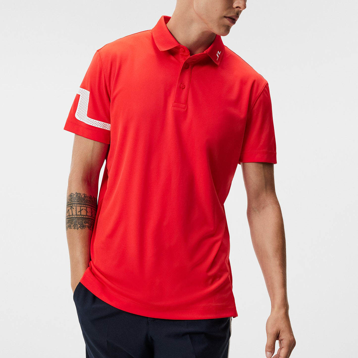 J.LINDEBERG｜ジェイリンドバーグ メンズ ゴルフ HEATH REGULAR FIT POLO ポロシャ...