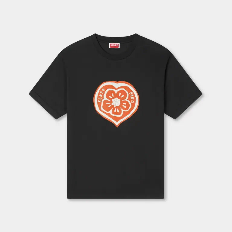 Rakuten - KENZO｜ケンゾー ボケハート プリント Tシャツ FG55TS2074SO ブラック メンズ ユニセックス コットン100%【送料無料】【関税なし】【楽天海外通販】【正規品】