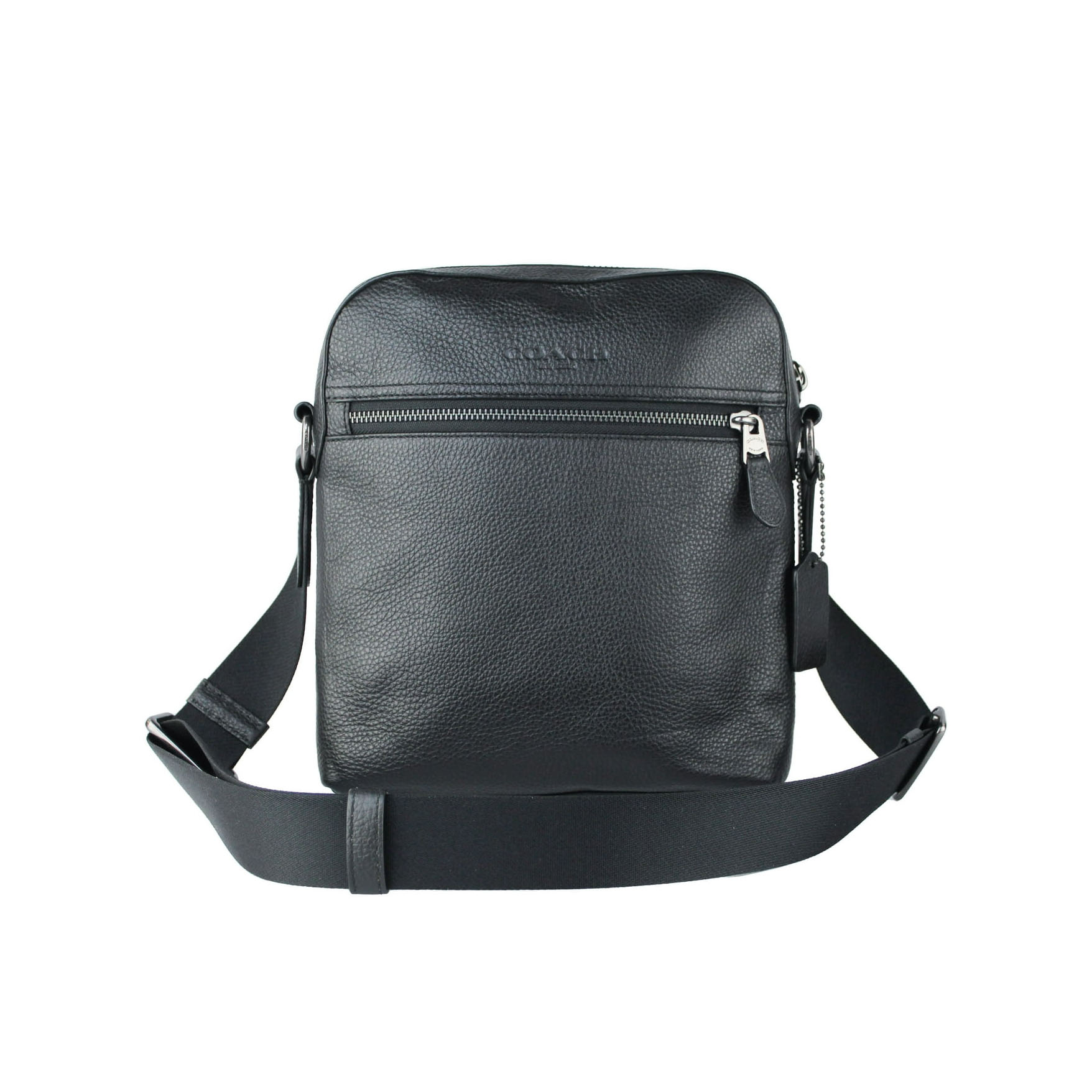 COACH｜コーチ アウトレット ヒューストン フライトバッグ 4011 QB/BK ブラック レザー クロスボディ 斜め掛け ショルダーバッグ メンズ レディース【送料無料】【関税なし】【楽天海外通販】【正規品】