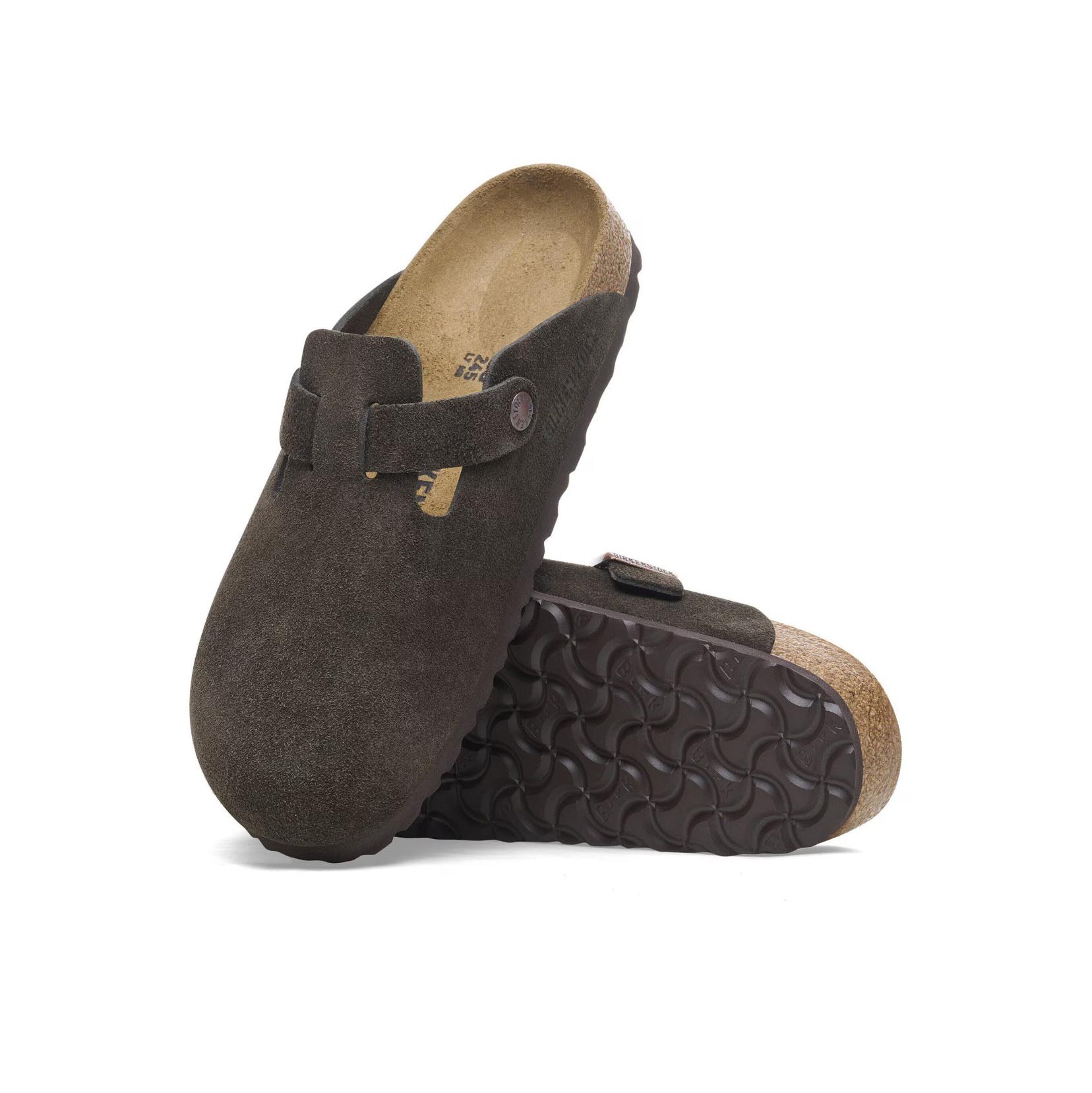 BIRKENSTOCK｜ビルケンシュトック BOSTON クロッグ サンダル メンズ レディース スエード コルクフットベッド モカ ドイツ製 0660461【送料無料】【関税なし】【楽天海外通販】【正規品】
