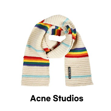 ACNE STUDIOS｜レインボー ロングスリムニットスカーフ FA-UX-SCAR000013【送料無料】【関税なし】【楽天海外通販】【正規品】