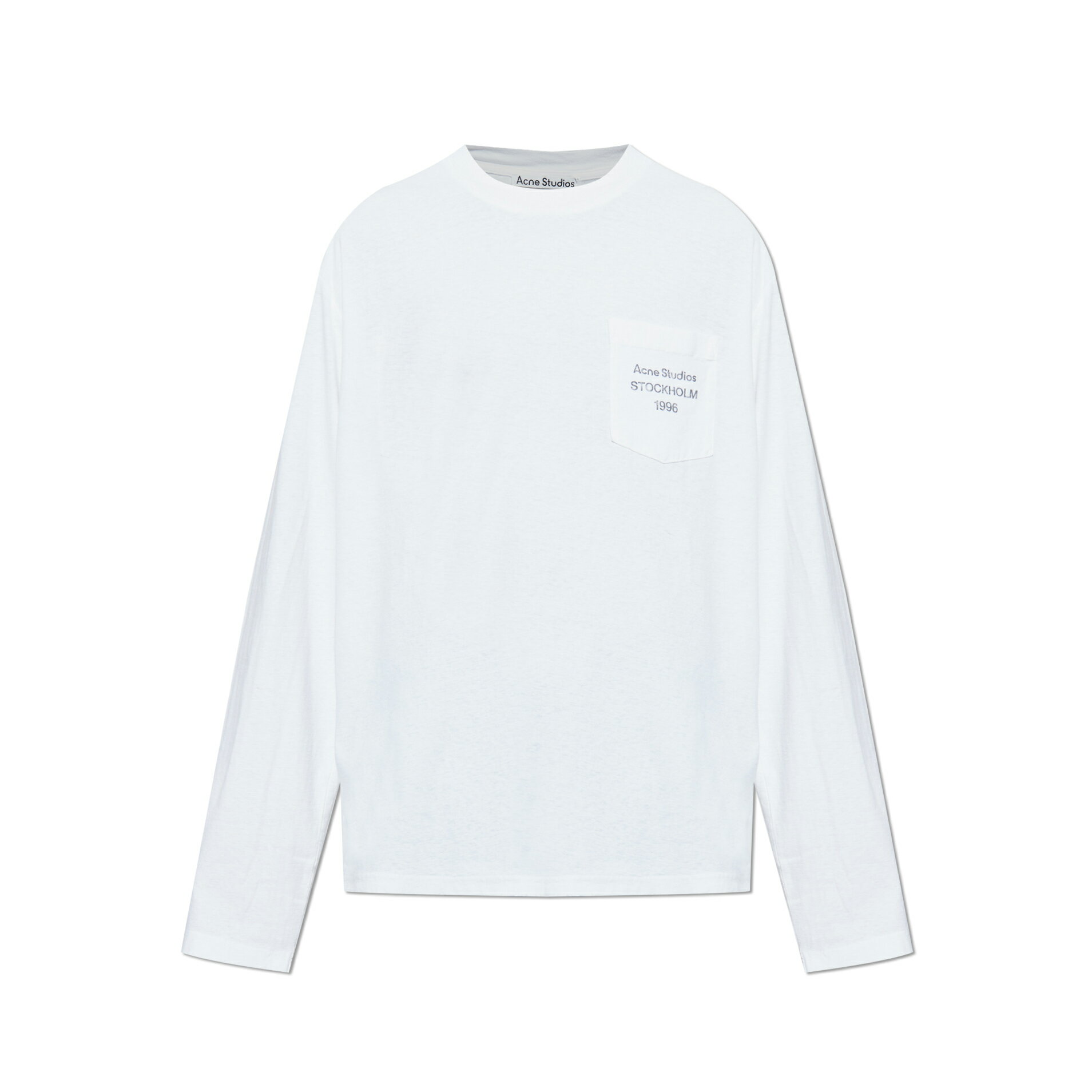乐天商城 - ACNE STUDIOS｜アクネストゥディオス ロゴTシャツ FN-UX-TSHI000284 CL0441 ユニセックス リラックスフィット オーガニックコットン混 シンプルデザイン オプティックホワイト【送料無料】【関税なし】【楽天海外通販】【正規品】