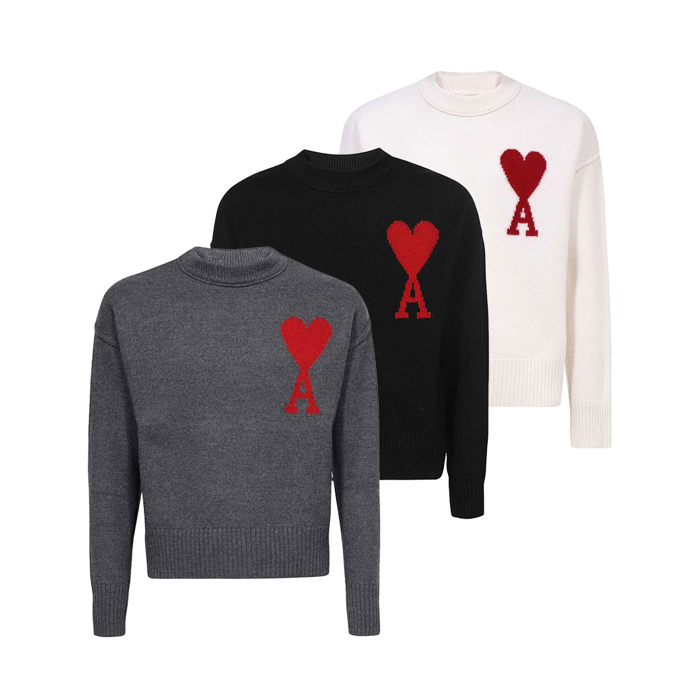 AMI PARIS|アミパリ AMI DE COEUR メリノウールフェルト セーター BFUKS006.018 男女共用 ユニセックス【送料無料】【楽天海外通...