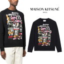 MAISON KITSUNE|メゾンキツネ BILL REBHOLZ PARIS CLEAS スウェットシャツ JM00320KM0001 BLACK メンズサ...