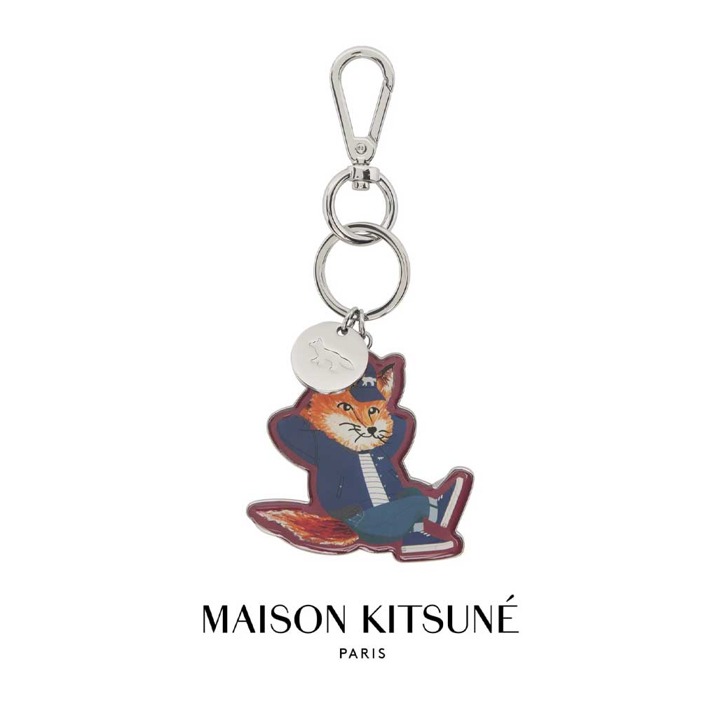 楽天BTNCMAISON KITSUNE｜メゾンキツネ DRESSED フォックス キーリング JU06926AM1005 キーホルダー 定番アイテム 男女共用 ユニセックス バレンタイン かわいい ロゴ入り 【送料無料】【楽天海外通販】【正規品】