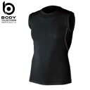 【BODY TOUGHNESS】冷感・消臭パワーストレッチ ノースリーブクルーネックシャツ JW-627