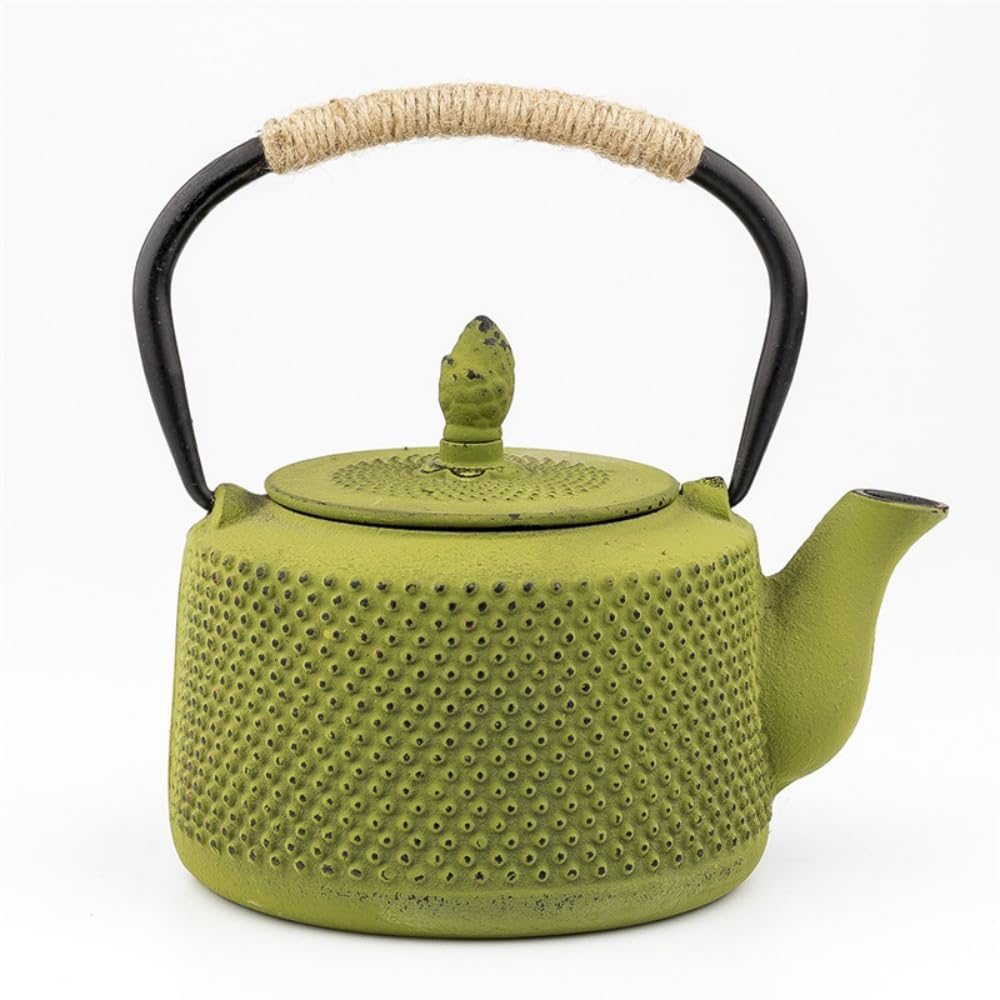 Rakuten - 鉄瓶 やかん 急須 鉄ティーポット 0.85L大容量 茶こし付き 統工芸品 鉄器 茶道道具 ガスコンロ/IHコンロ/直火対応 (レッド)