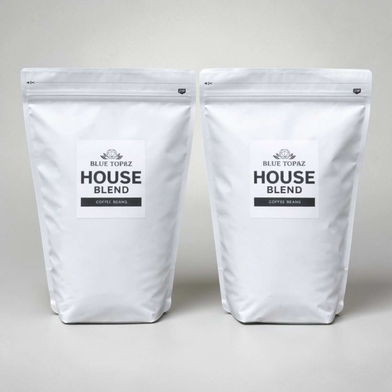 Other Regions - 【2個セット】おかわりしたくなるコーヒー BLUE TOPAZ HOUSE BLEND コーヒー豆 500g ブルートパーズ ハウスブレンド 自然栽培 高級アラビカ種 ティピカAA 無農薬 コストコ スタバ風