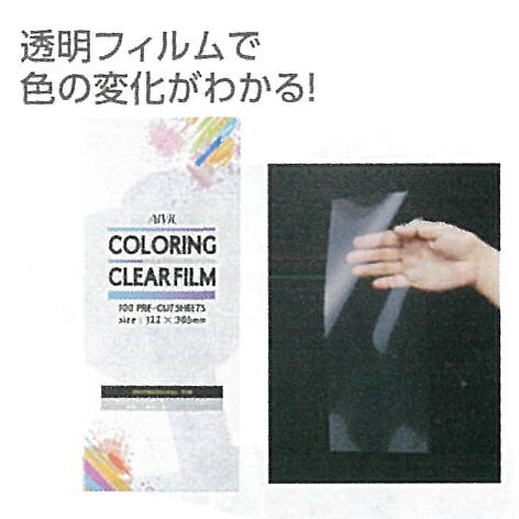 アイビル カラーリングクリアフィルム 100枚入 【BS】