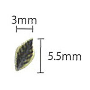 SHAREYDVA BLC ネイルパーツ メタルリーフアンティークゴールド S 8P 【BS】