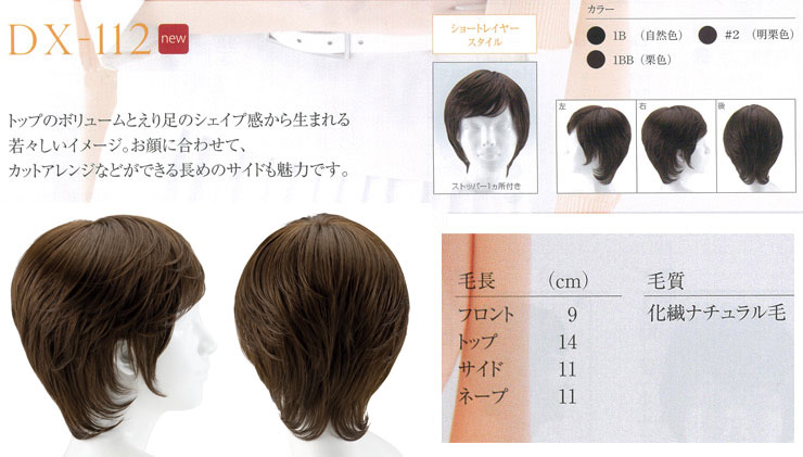 【送料無料】 レオンカ ウィッグ [LEONKA] WIG フルウイッグ デラクシィシリーズ DX-112 [ ショートレイヤー スタイル ] 【 業務用 】 【 かつら ウィッグ ウイッグ つけ毛 女性用 医療用 販売 専門店 】 【 サロン専売品 美容室 美容院 美容師 プロ 愛用 】【BS】
