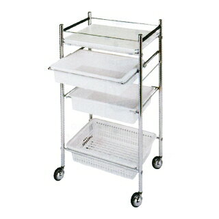 No.1 アルファロータイプ セット台 ワゴン ホワイト 【 美容室 美容院 美容師 プロ 愛用 業務用 サロン専売品 】【BS】