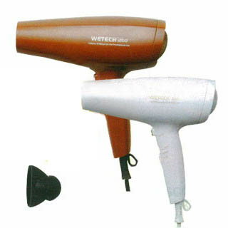 WETECH1200 マイナスイオン 遠赤ドライヤー ブラウン【 サロン専売品 美容院 理容室 エステ サロン ネイルサロン でも大活躍!! 】 【 マイナスイオンドライヤー ヘアアイロン ドライヤー 関連 】【BS】