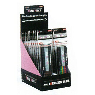 555 ボブピン 20個入 [5種×各4個] 入 ディスプレイケース付 【 美容室 美容院 美容師 プロ 愛用 業務用 サロン専売品 】【BS】
