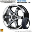 【KBRACING17】 17インチタイヤホイール4本セット バランス調整 組込み済みホイールサイズ：17inch6.5J 38タイヤ銘柄/サイズ：TOYO オープンカントリー A/TIII 215/60R171型〜8型適合 ダークプライム2もOK