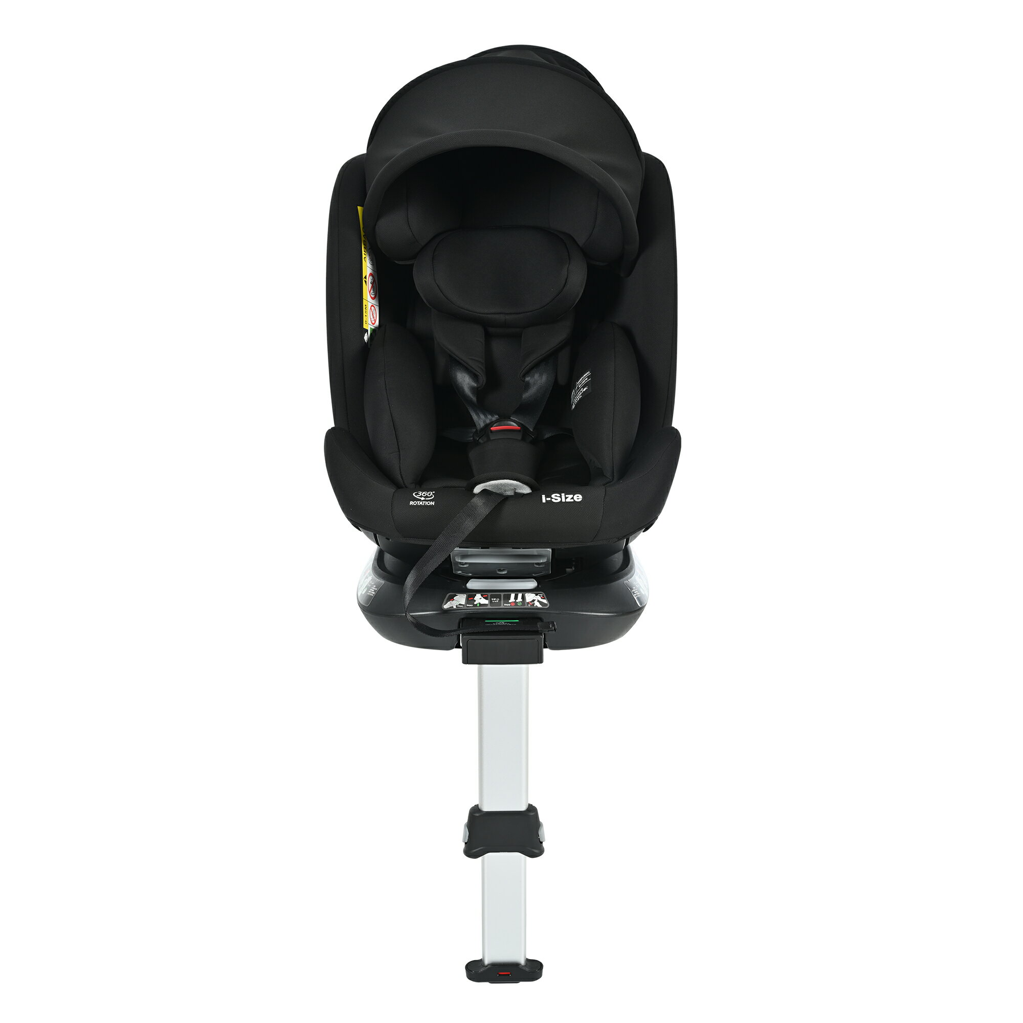 【サーポットレッグ】チャイルドシート 新生児 ISOFIX 0歳〜12歳 360度回転式 40〜150cm ジュニアシート 調節可能 洗える キャノピー付き ベビーシート 出産祝い 車