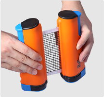 ファミリー卓球セットネット×1ラケット×2ボール×3専用ケース付オレンジ