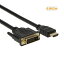 HDMI-DVI 変換　ケーブル　コード 2m 両方向対応 映画鑑賞に。ゲーム用に。