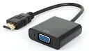 1080p までの HDMI 出力を VGA 入力（D-Sub 15ピン）へ変換するアダプタです。信号を増幅する機能はありませんので 5m 以内の HDMI 出力でご利用下さい。（パッシブタイプの変換アダプタです。） この変換アダプタに電源は不要です。 音声出力機能はありません。 VGA 入力機器の最大解像度にご注意下さい。 ケーブル長：15cm（全体25cm）