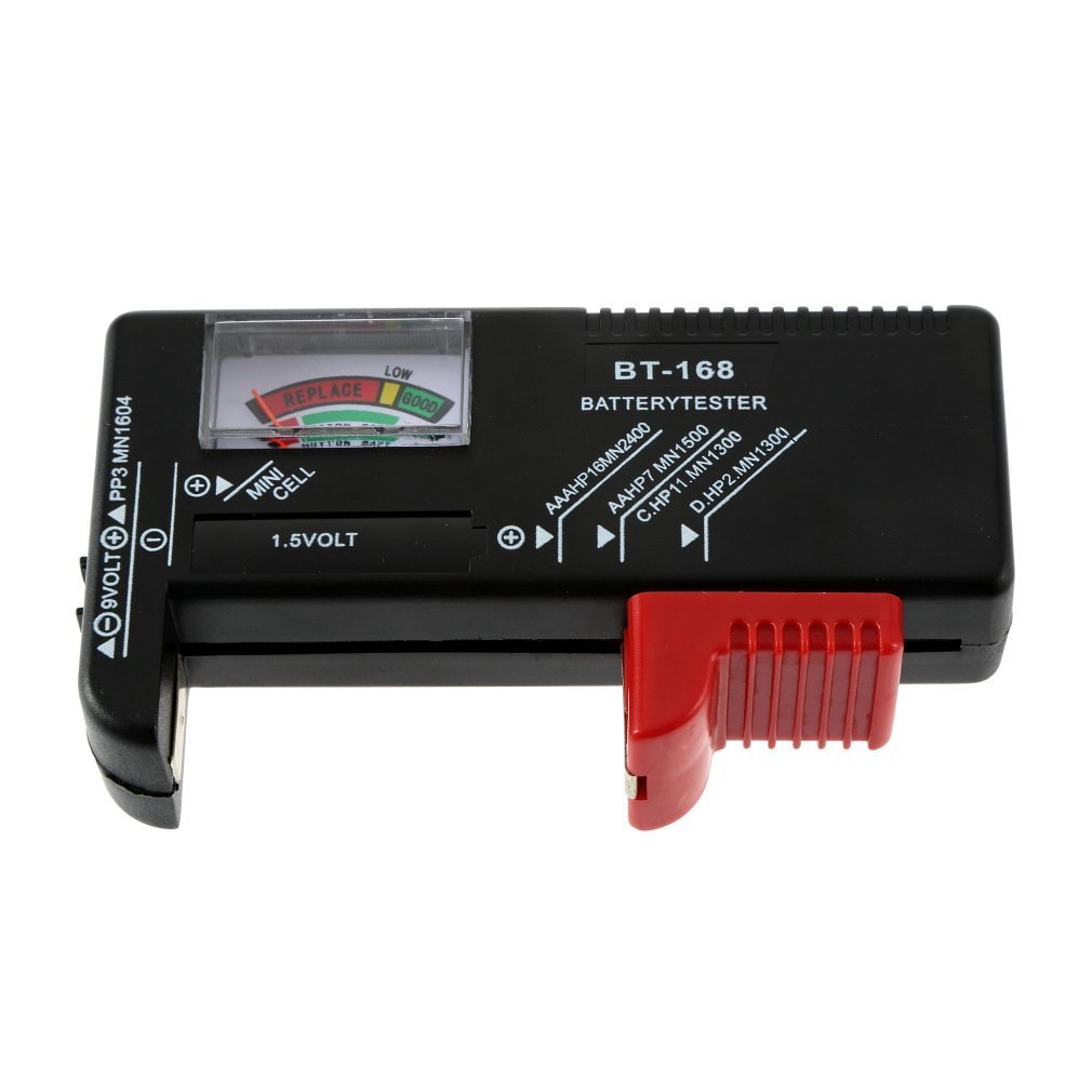 電池残量測定器 ブラック 乾電池やボタン電池の残量チェック BT-168 1