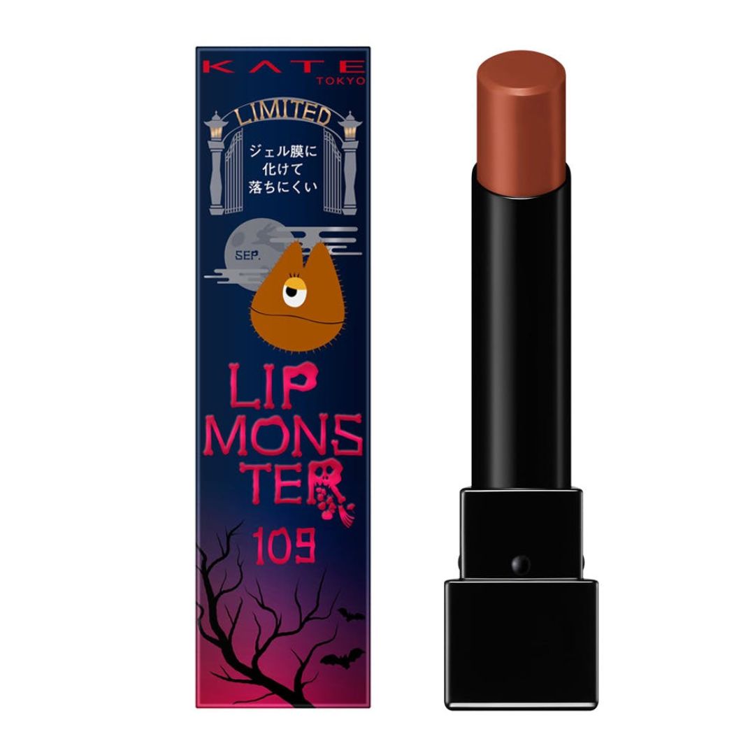 KATE リップモンスター 109 6:59PM 限定版 イエローオレンジブラウン 9月 3g 口紅