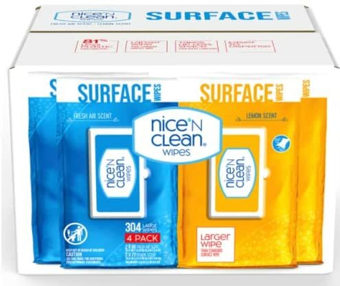 カークランド ハウスホールドワイプ NICE N CLEAN 住居用ウェットクリーナーシート 304枚 Kirkland Signature Household Surface Wipes