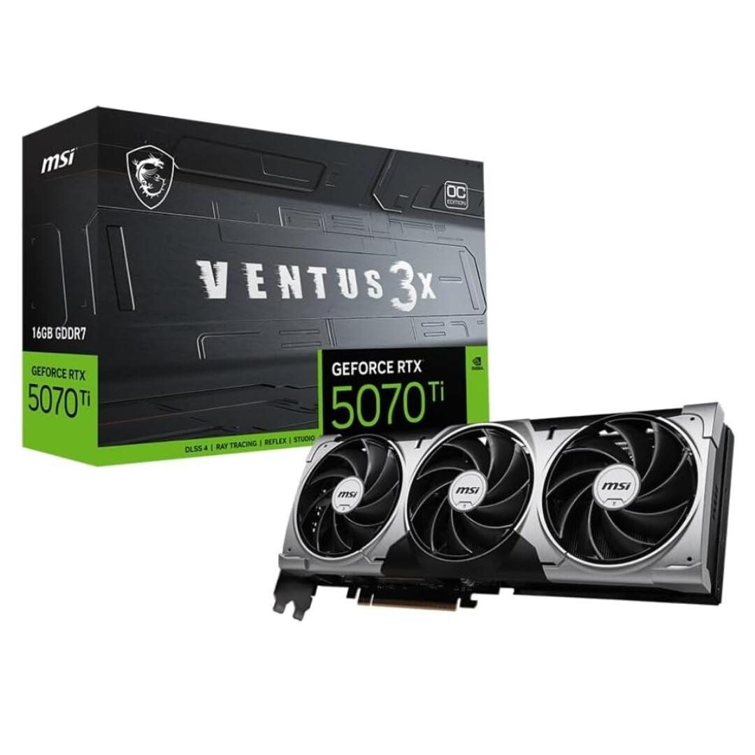 MSI グラフィックボード GeForce RTX 5070 Ti 16G VENTUS 3X OC