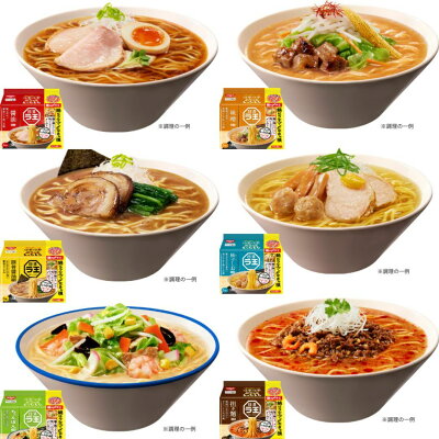 BUBUSHOP 日清 ラ王 6種各1袋(5食)計6袋30食セット 醤油 味噌 柚子しお 担々麺 豚骨醤油 ちゃんぽん 画像2