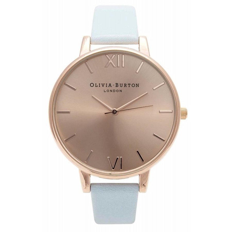 オリビアバートン 腕時計 Olivia Burton オリビアバートン 腕時計 Big Dial Powder Blue & Rosegold レディース OB14BD20 水色 プレゼント 贈り物