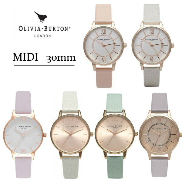 Olivia Burton オリビアバートン 腕時計 MIDI 30mm レディース ローズゴールド ホワイトダイヤル ブロッサム プレゼント 贈り物 OB14WD24