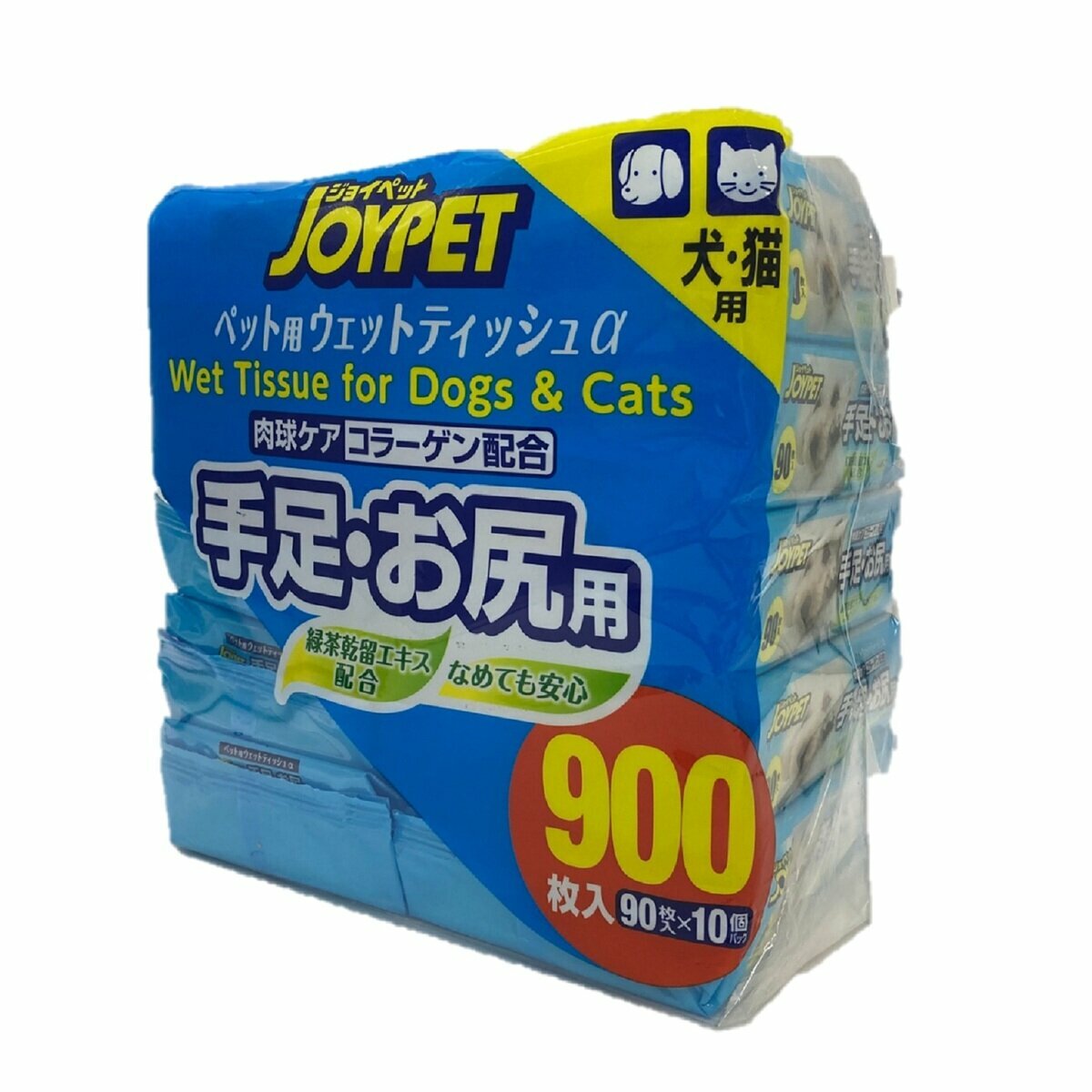 ジョイペット JOYPET ウェットティッシュ 90CT X10 WET WIPES FOR DOG & CATS 計900枚 コストコ ペット ねこ いぬ ティッシュ 大容量