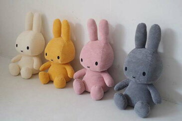 【 50cm 】【Miffy Corduroy 50cm】ミッフィー コーデュロイ ぬいぐるみ 50cm おしゃれ かわいい 人形 カラー グッズ コールテン ボントントイズ BTT-001 キャラクター ビロード 生地 大人 インテリア BON TON TOYS ミッフィ うさぎ 動物 キッズ