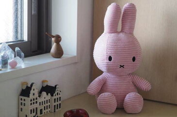 【 50cm 】【Miffy Corduroy 50cm】ミッフィー コーデュロイ ぬいぐるみ 50cm おしゃれ かわいい 人形 カラー グッズ コールテン ボントントイズ BTT-001 キャラクター ビロード 生地 大人 インテリア BON TON TOYS ミッフィ うさぎ 動物 キッズ