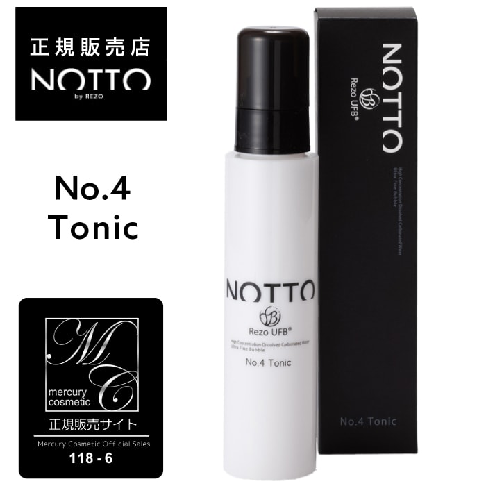 【公式/正規販売店】No.4 ノット トニック 90ml ｜ NOTTO tonic no4 高濃度溶解炭酸技術 UFB ウルトラファインバブル 還元水 ナノミネラル 炭酸 保湿力 トリートメント不要 泡 無添加 ノンシリコン パラベンフリー 合成着色料不使用