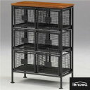 【メーカー直送】収納棚《 6杯引出チェスト SFC 》ienowa イエノワ 収納家具 メッシュ ウッド 衣類 収納 メタルチェスト スチールチェスト リビング...